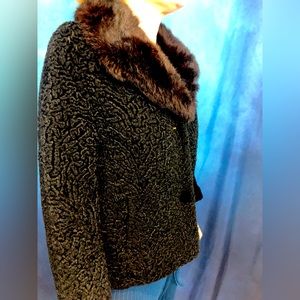 50s - 60s Persian lamb vintage jacket